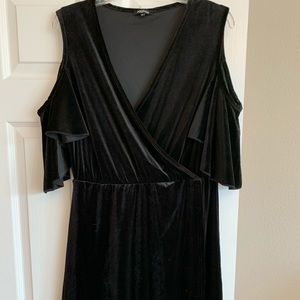 Velvet black dress